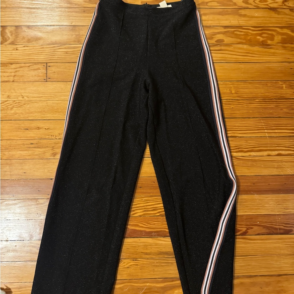 H&M Black Sparkle Pinstripe Pants
